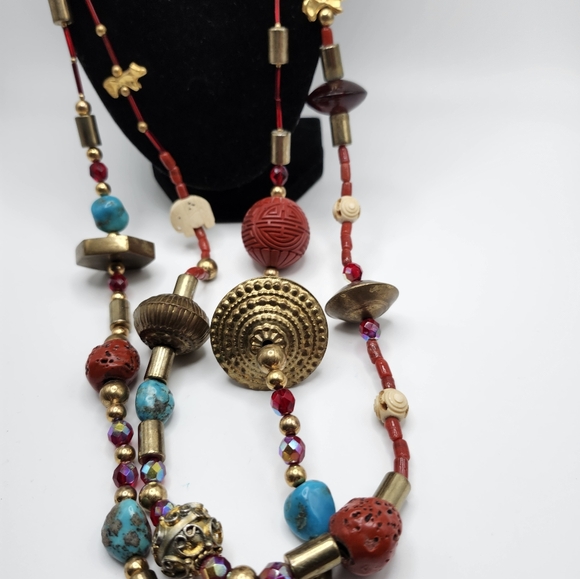 Tribal, World Market, Statement Necklace!  ABSOLUTELY STUNNING! - Picture 3 of 7